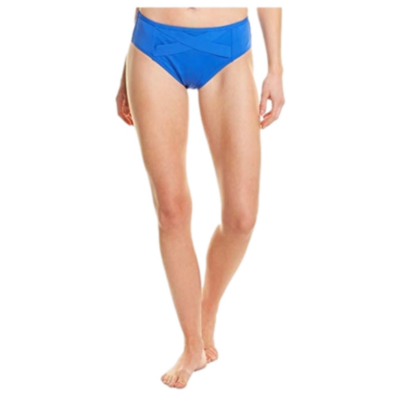 La Blanca Women's Mid Waist Hipster Bikini Swimsuit Bottom, China Blue, Size 10 - Picture 1 of 9